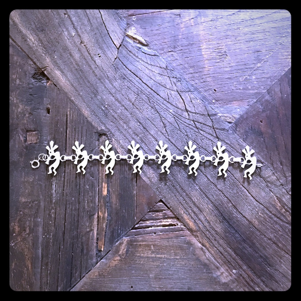 Kokopelli link bracelet